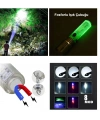 El Feneri 8 Mod Şarjlı Fosforlu Mıknatıslı Led El Feneri