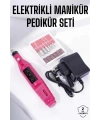 Elektrikli Manikür Pedikür Törpü Seti Protez Tırnak Nasır Temizleyici