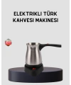 Elektrikli Türk Kahvesi Cezvesi 800W Kablosuz Döner Tabanlı