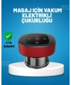 Elektrikli Vakumlu Çukurluk Masaj Aleti Isıtmalı ve Kırmızı Işıklı Terapi Seti