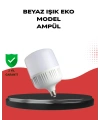 Enerji Tasarruflu Şarjlı LED Ampul 30W Beyaz Işık