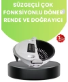 Ergonomik Sebze Rendeleyici ve Süzgeç Hazneli Dilimleyici