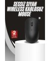 Ergonomik Tasarım Kablosuz Siyah Mouse Hassas Uzun Ömürlü