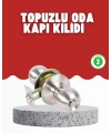 Estetik Güvenli Topuzlu Kapı Kilidi