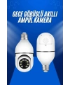 Ev Kamerası Wifi Kamerası Gece Görüşlü Akıllı Ampül Kamera