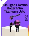 Evde Güvenli Kullanım İçin Titanyum Derma Roller – Siyah Saplı