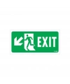 Exit Sol Aşağı Uyarı Levhası 17,5x25 KOD:958