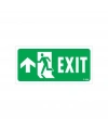 Exit Yukarı Sol Ok İşaretli Uyarı Levhası 17,5x25 KOD:956