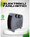 Fanlı Elektrikli Isıtıcı Termostatlı Güvenli Yanmaz Plastik Gövde