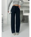 Fitilli şardonlu pantolon siyah a4058