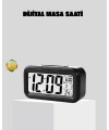 Fotoselli Dijital Masa Saati Aydınlatmalı Alarm ve Tarih Göstergeli