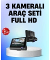 Full HD 1080P 3 Kameralı Araç DVR – Gece Görüşlü ve G-Sensörlü Güvenlik Çözümü