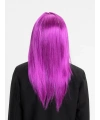 Fuşya Renk Düz Kesim Uzun Parti Peruğu Takma Saç