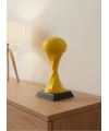 Futbol Toplu Sarı Kupa 21cm Masaüstü Dekor Ödül Figürü