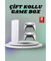 Game Box 3D Çift Oyun Kollu 4K HD Ekran 20000den Fazla Oyun Seçeneği 2.4G Kablosuz