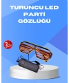 Gece Eğlencelerine Özel Renkli LED Işıklı Gözlük