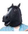 Gerçekçi At Kafası Maskesi Siyah Renk