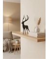 Geyik Figürü Gri Modern Salon ve Raf Dekoru
