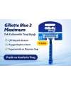 Gillette Blue 2 Maximum Tek Kullanımlık Tıraş Bıçağı 1 Adet