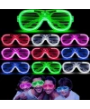 Glow Model 3 Farklı Fonksiyonlu Işıklı Panjur Parti Gözlüğü Karışık Renk 12 Adet