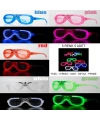 Glow Model Led Işıklı Parti Gözlüğü 3 Modlu 5 Renk 5 Adet
