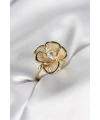 Gold Renk Çiçek Model Vintage Kadın Yüzük