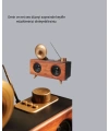 Gramafon Tasarımlı Bluetooth Hoparlör 3D Ses Teknolojili Çok Fonksiyonlu
