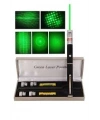 Green Laser Pointer Yeşil Lazer Kalem 5 Başlıklı Özel Kadife Gri Kutulu