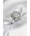 Gümüş Renk Çiçek Model Vintage Kadın Yüzük