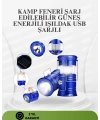 Güneş Enerjili Katlanabilir Kızaklı Kamp Feneri – USB Şarjlı, Çok Yönlü ve Dayanıklı Tasarım