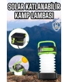 Güneş Enerjili Led Lamba Kamp Lambası Katlanabilir Lamba USB Şarjlı