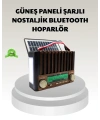 Güneş Enerjili Taşınabilir Hoparlör KTF-1428 Bluetooth Radyo USB SD Kart Destekli