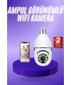 Güvenlik Kamerası Wi-Fi Özellikli 360 Derece Full Hd 1080p Ampül Kamera