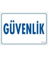 Güvenlik Uyarı Levhası 17,5x25 KOD:1717