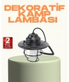 Hafif ve Taşınabilir Retro Tasarım Kamp Lambası