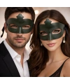 Haki Yeşil Gizemli Masquerade Maskesi