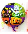 Halloween Örümcekli Kabaklı Folyo Balon 18 inç