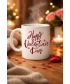 Happy Valentine’s Day Baskılı Porselen Kupa Model 2 – Sevgililer Günü Özel Tasarım