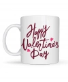 Happy Valentine’s Day Baskılı Porselen Kupa Model 2 – Sevgililer Günü Özel Tasarım