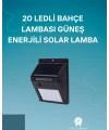 Hareket Sensörlü Solar Lamba | 120° Algılama Açısı, 3-4 Metre Mesafe, Suya Dayanıklı LED