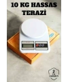 Hassas Terazi 10 kg Kapasiteli, Yüksek Hassasiyetli Dijital Mutfak Tartısı