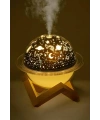 Hava Nemlendirici Masa ve Gece Lambası USB Projeksiyon Aromaterapi