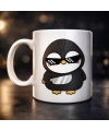 Havalı Penguen Tasarımlı Porselen Kupa MODEL 88 – Eğlenceli, Cool & Enerjik Kahve Kupası