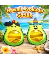 Hawaii Temalı Avokado Gözlük – Kostüm & Parti Gözlüğü