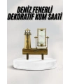 Hediyelik Kum Saati Retro Dekoratif Deniz Feneri Kum Saati