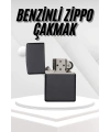 Hediyelik Zarif  Siyah Benzinli Çakmak
