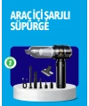 HEPA Filtreli Sessiz Çalışan Kablosuz Şarjlı Mini Süpürge