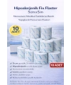 Hipoalerjenik Fix Flaster 5 cm x 5 m 10 Adet Nonwoven Medikal Sabitleme Bandı Yapışkanlı Pansuman Flasteri