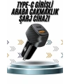 Hızlı Oto Şarj Cihazı 38W Çift Girişli HIzlı Şarj Oto Çakmaklık Type-C
