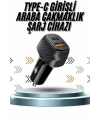 Hızlı Oto Şarj Cihazı 38W Çift Girişli HIzlı Şarj Oto Çakmaklık Type-C